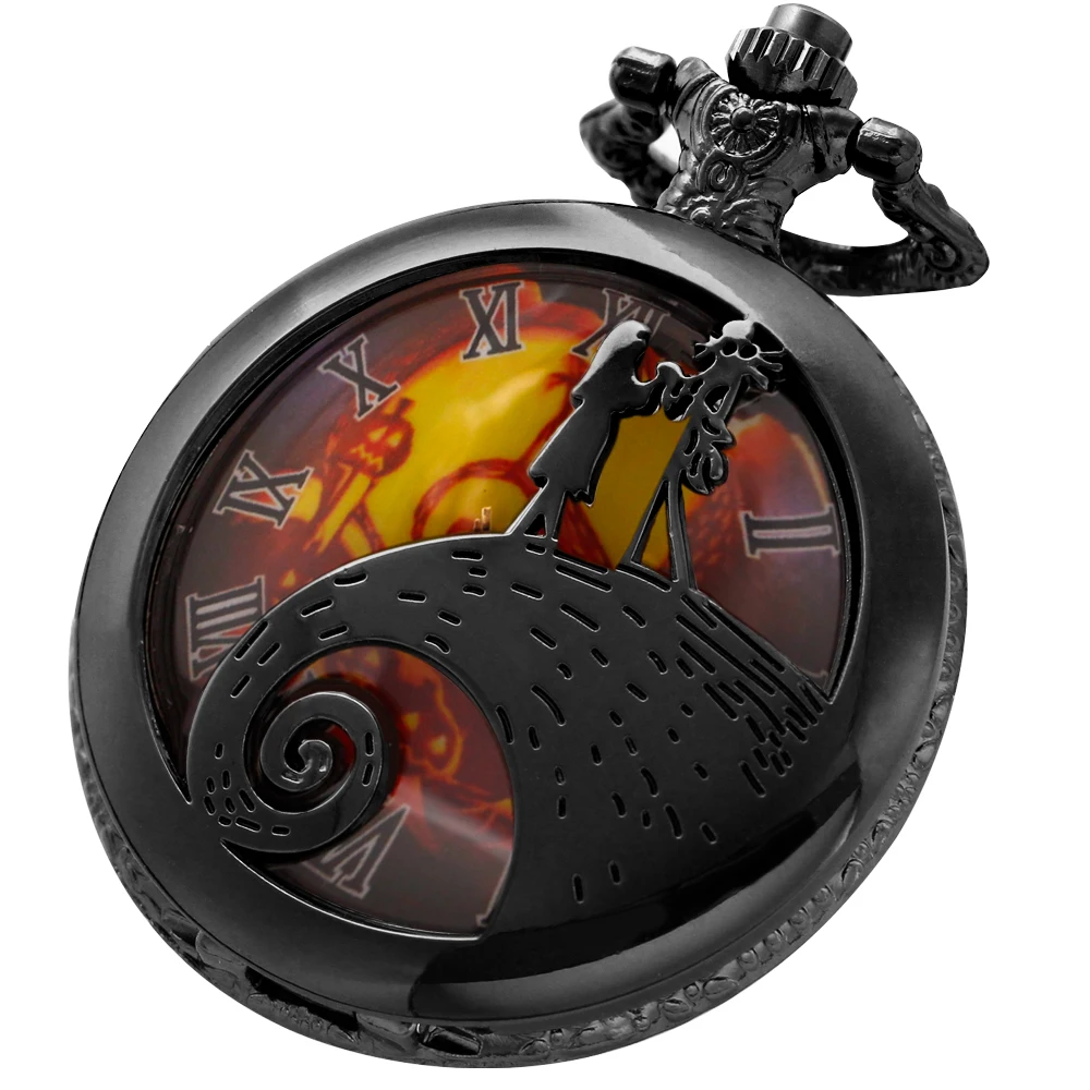 

Creative Pocket Watch Fashion Men Quartz Necklace Watches Vintage Skeleton Chain Clock Gift