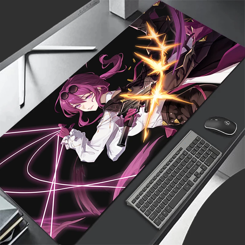 Mouse Pad XL Lockedge Large Gaming Accessories Computer Gamer Keyboard Pad Honkai Star Rail Kafka Mouse Mat Desk XXL Mousepad 3
