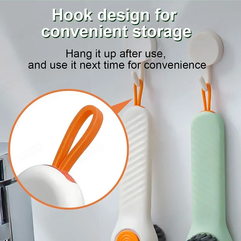 Cleaning Brush Bristled Liquid Shoe Brush Cleaning Long Handle Shoe Clothing Board Clothes Brushes Household Cleaner Tools 5