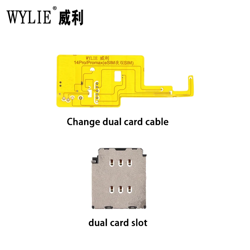 Wylie eSim To Sim Slot Tray For iPhone 14 Pro Max 14ProMax 15 plu