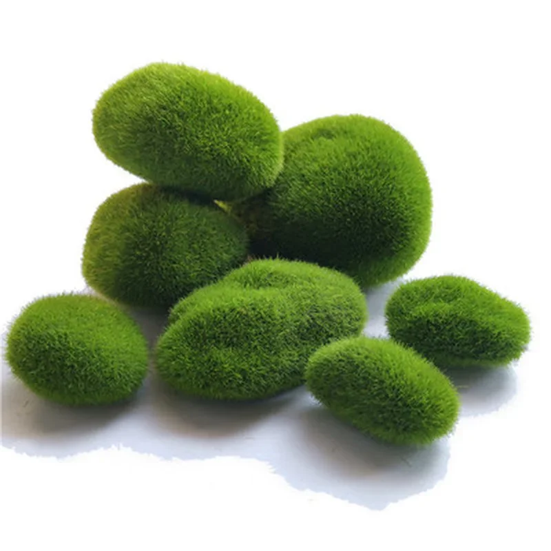 10 Teile/satz 4 Gren Knstliche Moos Felsen Dekorative Grne Mooskugeln  Blumenarrangements Grten Pflanzen Basteln Wohnaccessoires - AliExpress 15