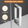 56-60"" W X 72"" H Frameless Sliding Shower Door, Water Repellent Shower Glass Door With 5/16"" (8Mm) Clear Sgcc Tempered 4