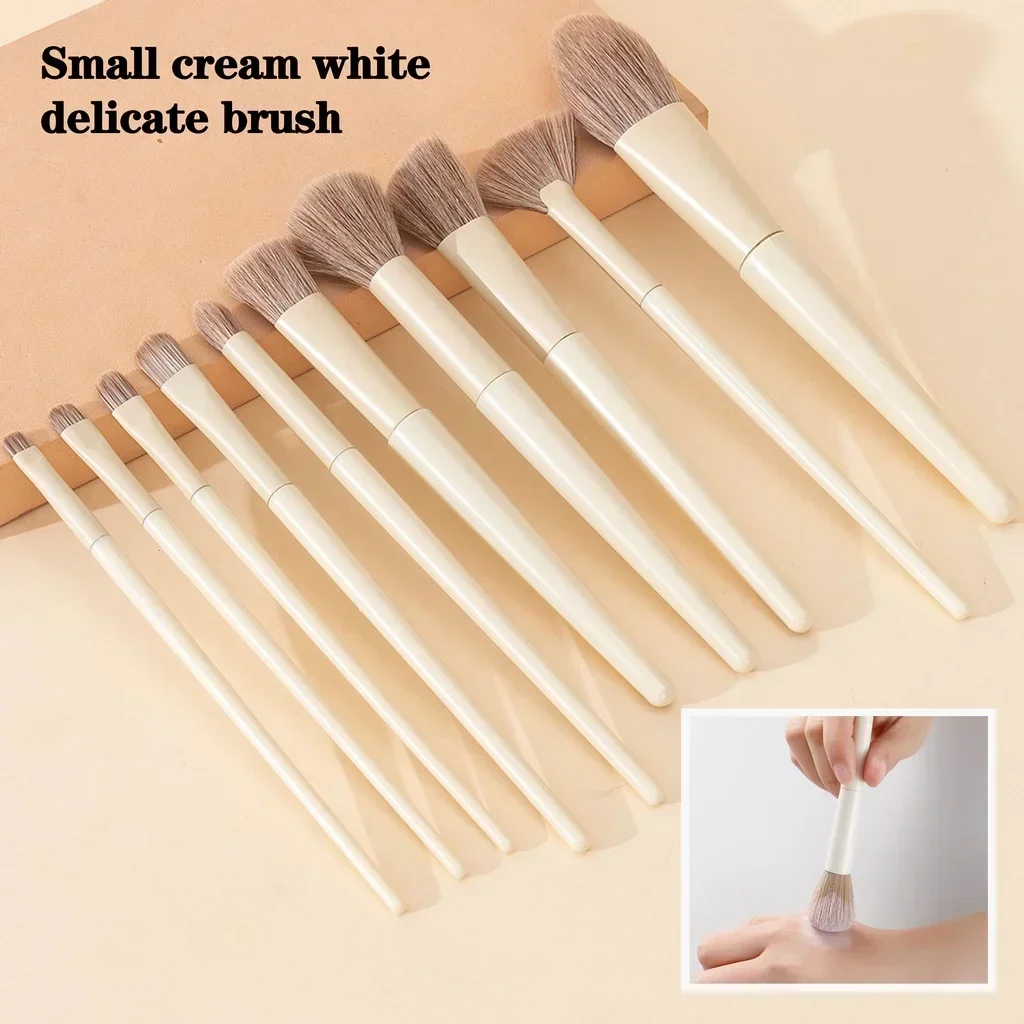 Creamy Makeup Brush Sets 10 A Complete Set of Ultra-Soft Contouring Brushes Concealer for Beginners makeup brushes makeup set makeup tool set