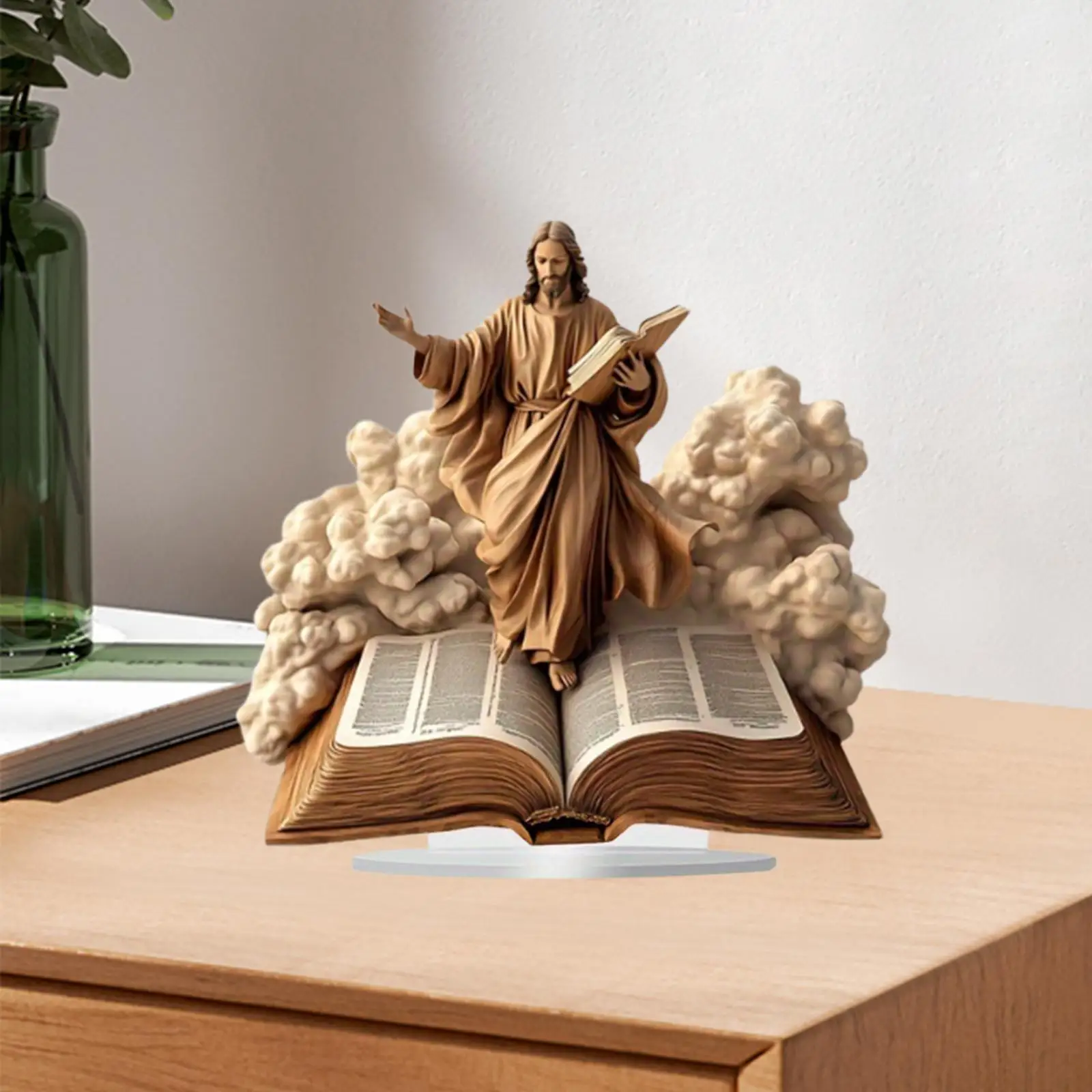 Jesus Ornament Christian Saint (9.06 x9.06 Inches) Party Favors Home Decor