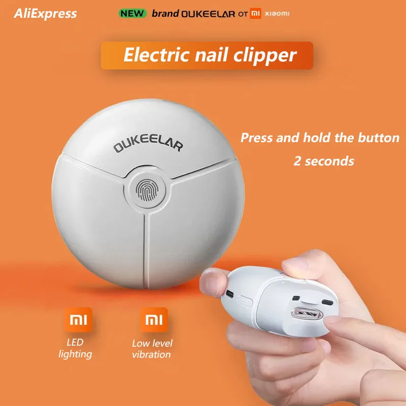 Xiaomi OUKEELAR Nail Scissors Electric Nail Clipper Hand Care Universal Trimmer