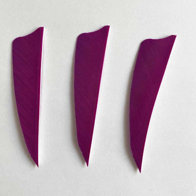 Archery Arrow Feathers 100PCS 3Inch IBOUNFOX Archery Feather for Arrow Fletching Left Wings Turkey Fletches Feathers 14 Colors Shield Cut Vanes