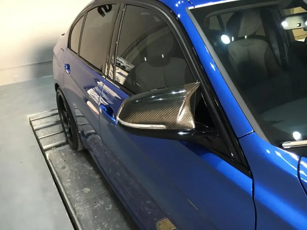 M 룩 카본 파이버 F30 미러 커버 (BMW F20 F22 F31 F34 GT F32 F33 2014-2019년식 호환)