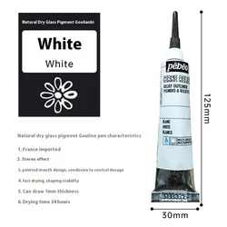 Vibrant 24 - Color Acrylic Paint Set - 20/25 ml Bottles for DIY Art Projects and Handcrafted Creations (20ml White)