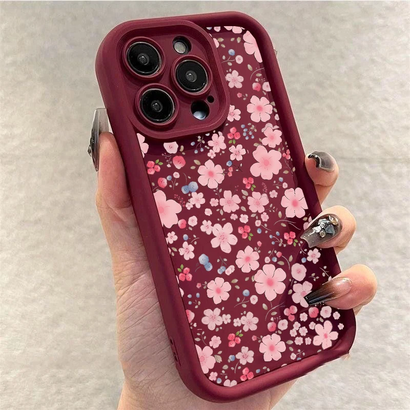 Charming Cherry Blossom Cartoon Phone Case