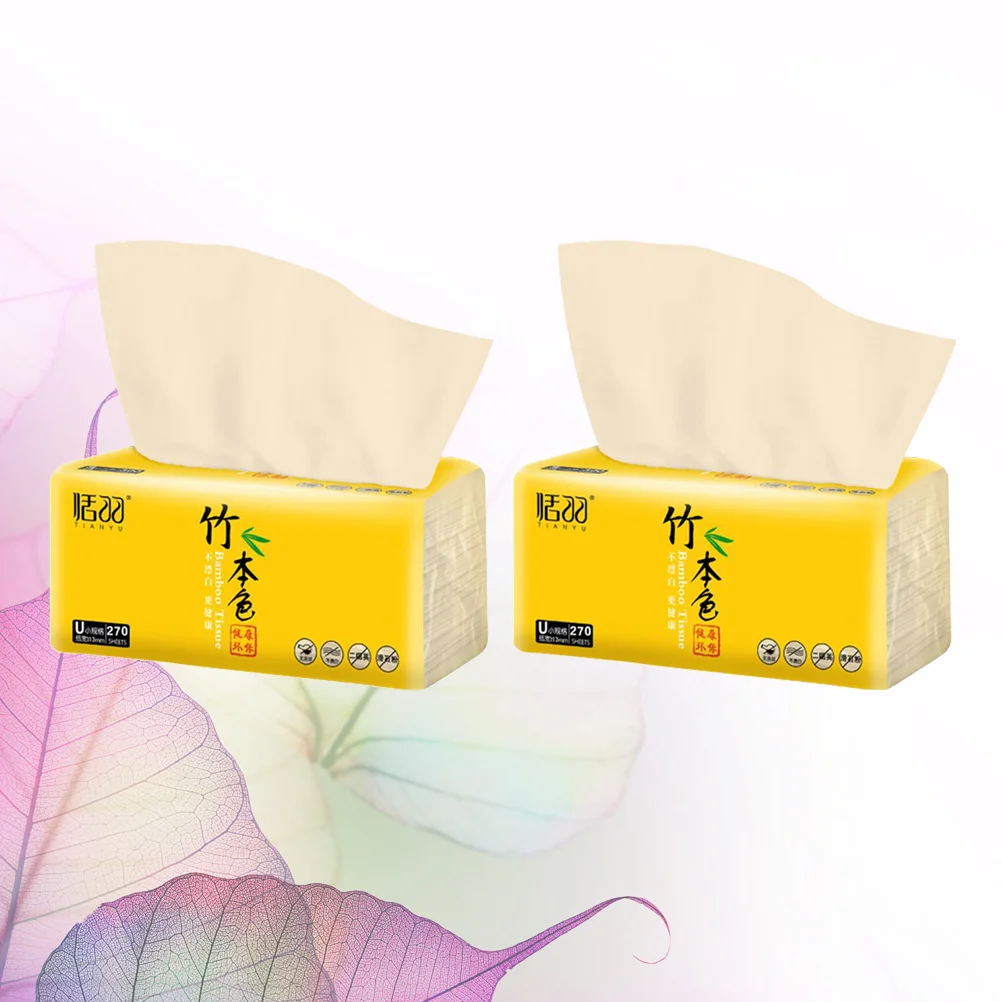 Soft Hygienic Disposable Facial Towels Bamboo Makeup Remover Napkin Wet Dry Cleaning Tissue Paper Extraction Serviettes 3 Bags