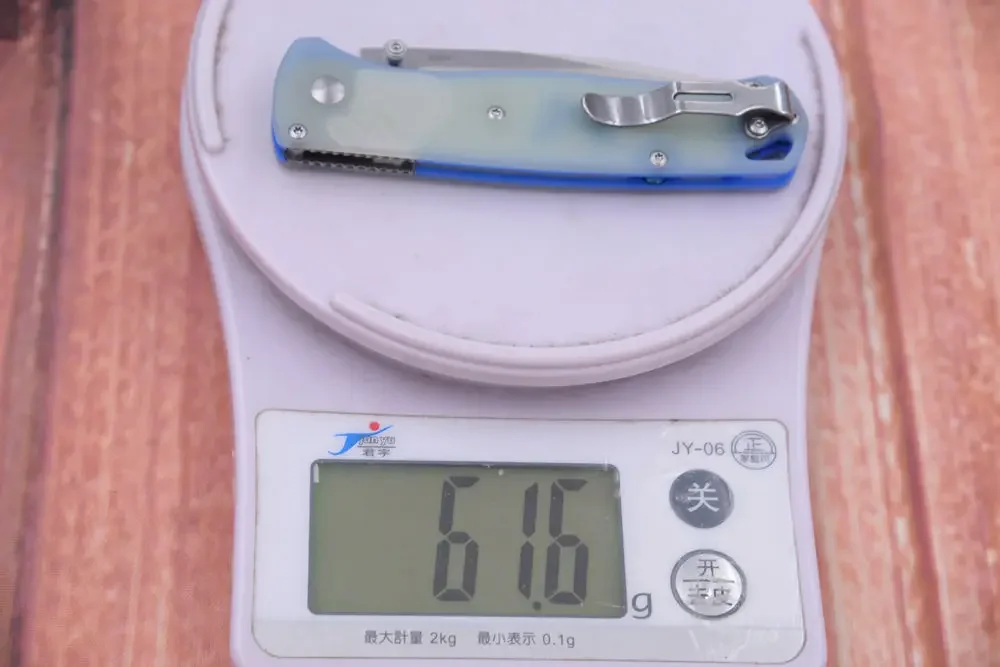 JUFULE 535 Knife Best Foam Jade G10 Handle 4