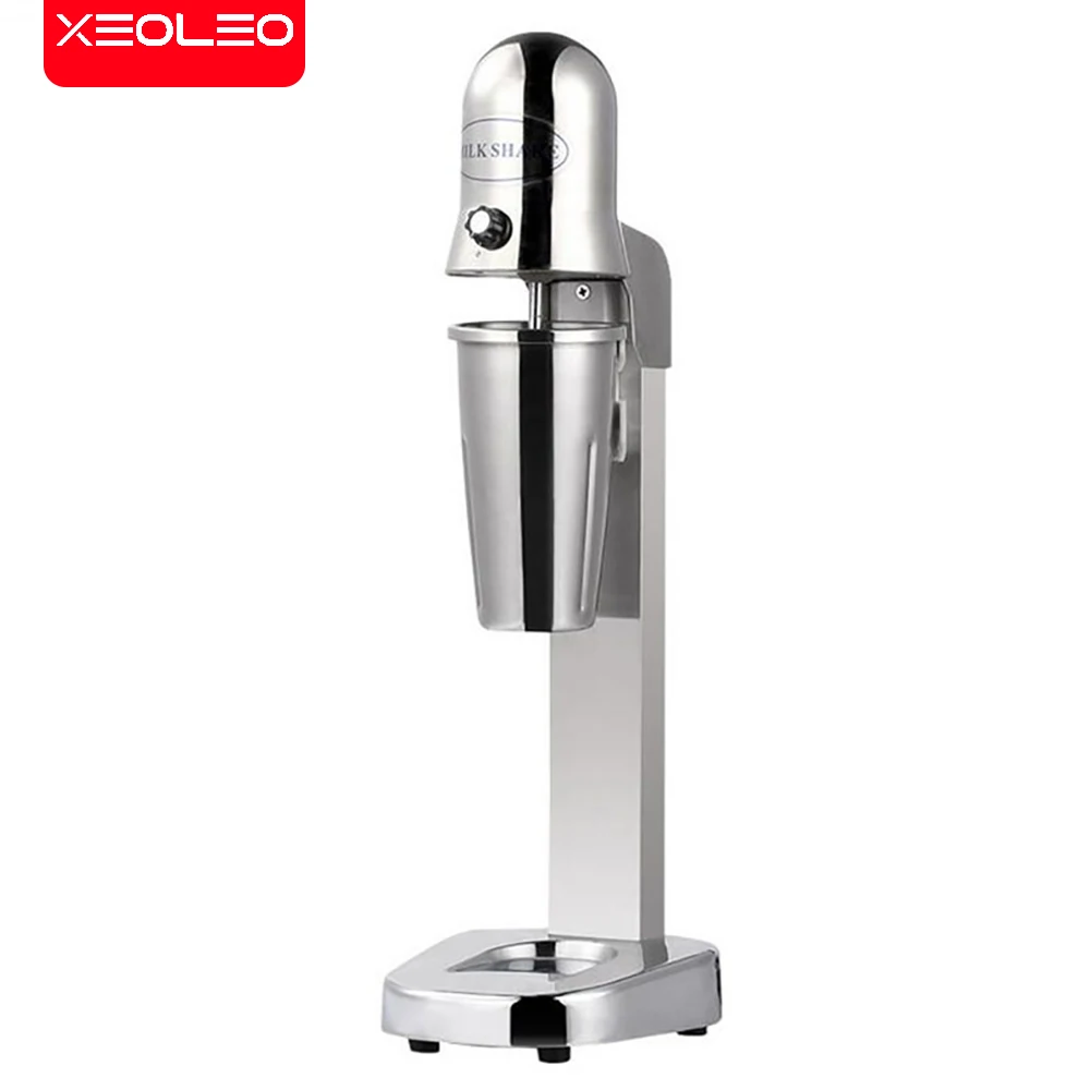 Xeoleo Milkshake machine Stainless Steel Milk Shake Machine Double Head  Drink mixer Make Milks Foam/Milkshake Bubble Tea Machine - AliExpress