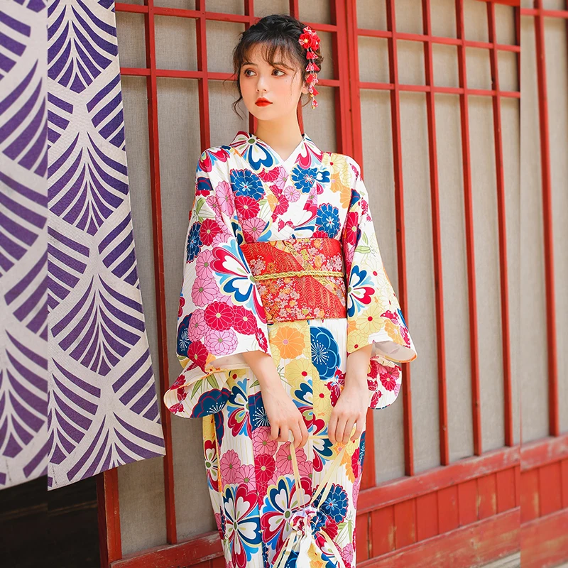 Yukata Traditional Japan Kimono Robe Dress Cosplay Vintage Clothing| | - AliExpress