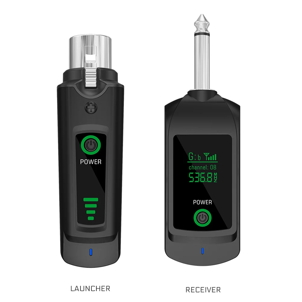 Wireless Microphone Transmitter Receiver Set With/No XLR Adapter For Dynamic Microphone Electric Guitar Audio Mixer PA System