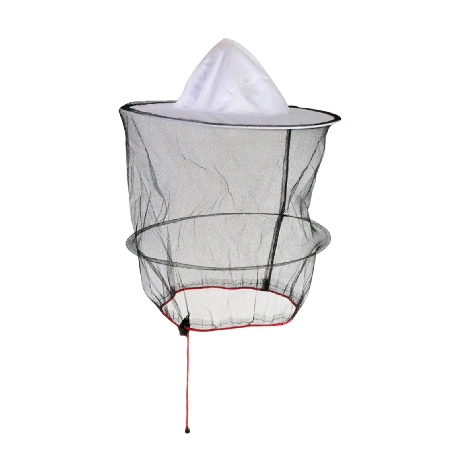 Round keeping Netting Hat Adjustable Strap Multi Purposes for Hiking Camping Foldable Hand Washing Portable Anti