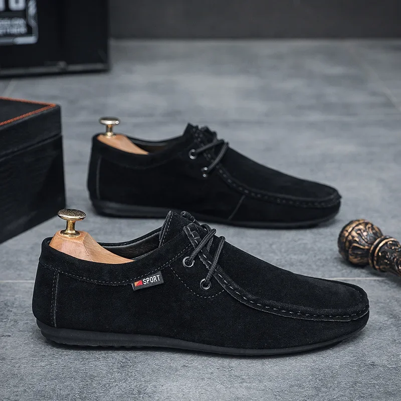 Shoes for Men Casual Slip on Loafers Plus Size Breathable Canvas Driving Shoes Office Walking Flats Non Slip Moccasins 6