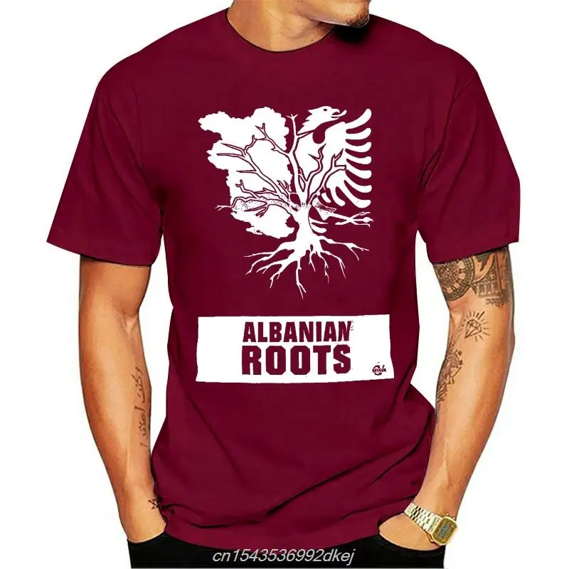 

Albanian Albania Roots T-shirt Men Women Cartoon Casual Short O-neck Broadcloth