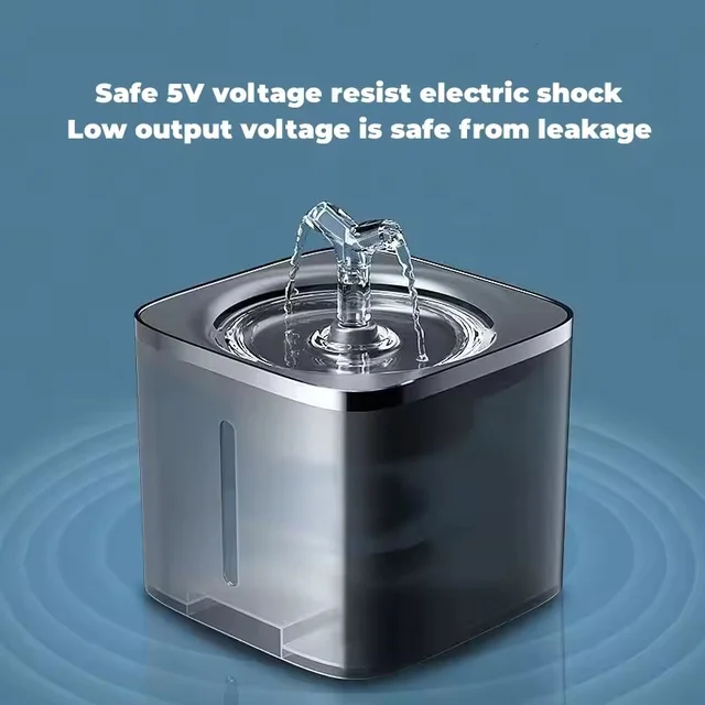 2L Automatic Pet Drinking Fountain Dog Water Dispenser Cat Drinker with Sensor Cat Drinking Feeder Quiet Cat Fountain Water Bowl 6