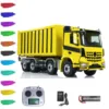 8x8 LESU 3363 1/14 Hydraulic RC Dumper Truck Metal Roll On/Off Tipper Waste Bin Car RTR I6S Light Sound System RC Toys Model 1