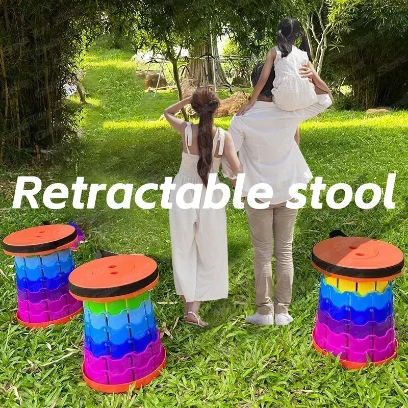 Upgraded Portable Foldable Folding Stool Retractable Folding Camping Stool Suitable For Adults Outdoor Fishing Gardening 3