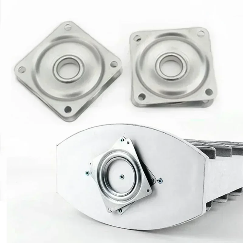 2/3/4 Inch Swivel Plates Bearing Swivel Metal 360Degree Rotating Rolling Bearing Turntable Display Stand Furniture Hardware rotating display stand rotating turntable plate