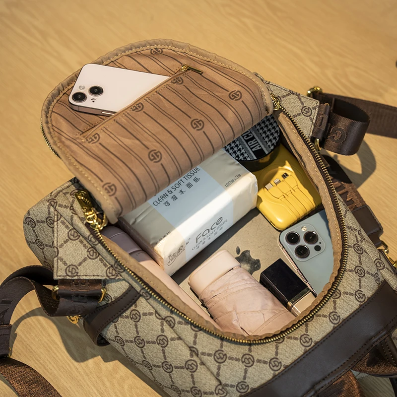 حقيبة نسائية ماركة 2024 حقيبة ظهر جديدة للنساء متع...