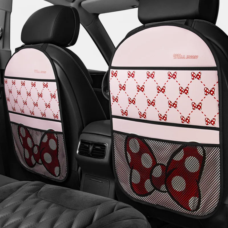 

Sanrio Car Seat Back Anti-Kick Storage Protection Bag Hello Kitty Cartoon Genuine Children Rear Seat Anti-Dirty Protective Pad