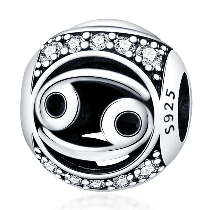 Für Original Pan Armband 925 Silber Zwölf Konstellation Perlen plata de ley 925 charms Frau Edlen Schmuck Geschenk HEIßER – Detail 9