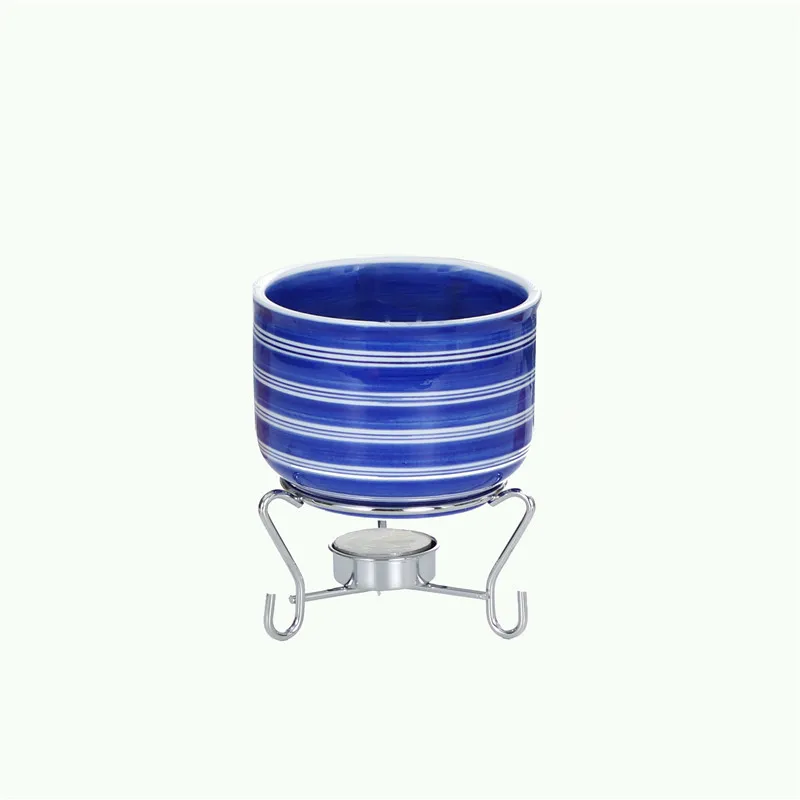 Chocolate fondue bowl, ceramic chocolate fondue pot