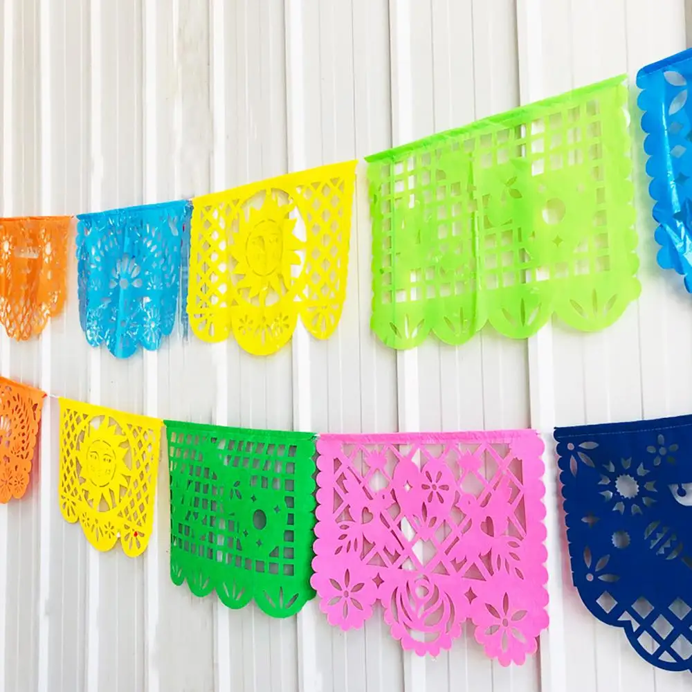 Festival Square Mexican Cinco Theme Party Decor Baby Shower Supplies Party