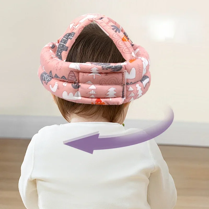 Children's Anti-fall Head Cap Baby Toddler Anti-fall Hat Baby Anti-collision Hat Safe and Breathable Can Be Washed All Seasons