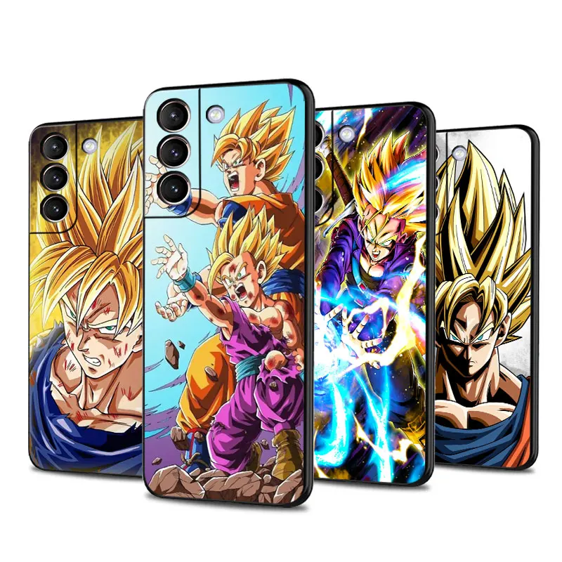 

Case For Samsung Galaxy S23 Ultra S22 Plus S20 FE S21 S10 S10e Soft Silicone Phone Cover Luxury Funda D-Dbz Super Saiyan Shell