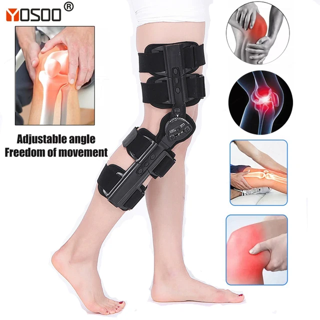Hinged Knee Brace Immobilizer Brace Leg Brace Orthosis Stabilizer For Acl  Injury, Recovery Support For Orthopedic Rehab Post Op - Braces & Supports -  AliExpress