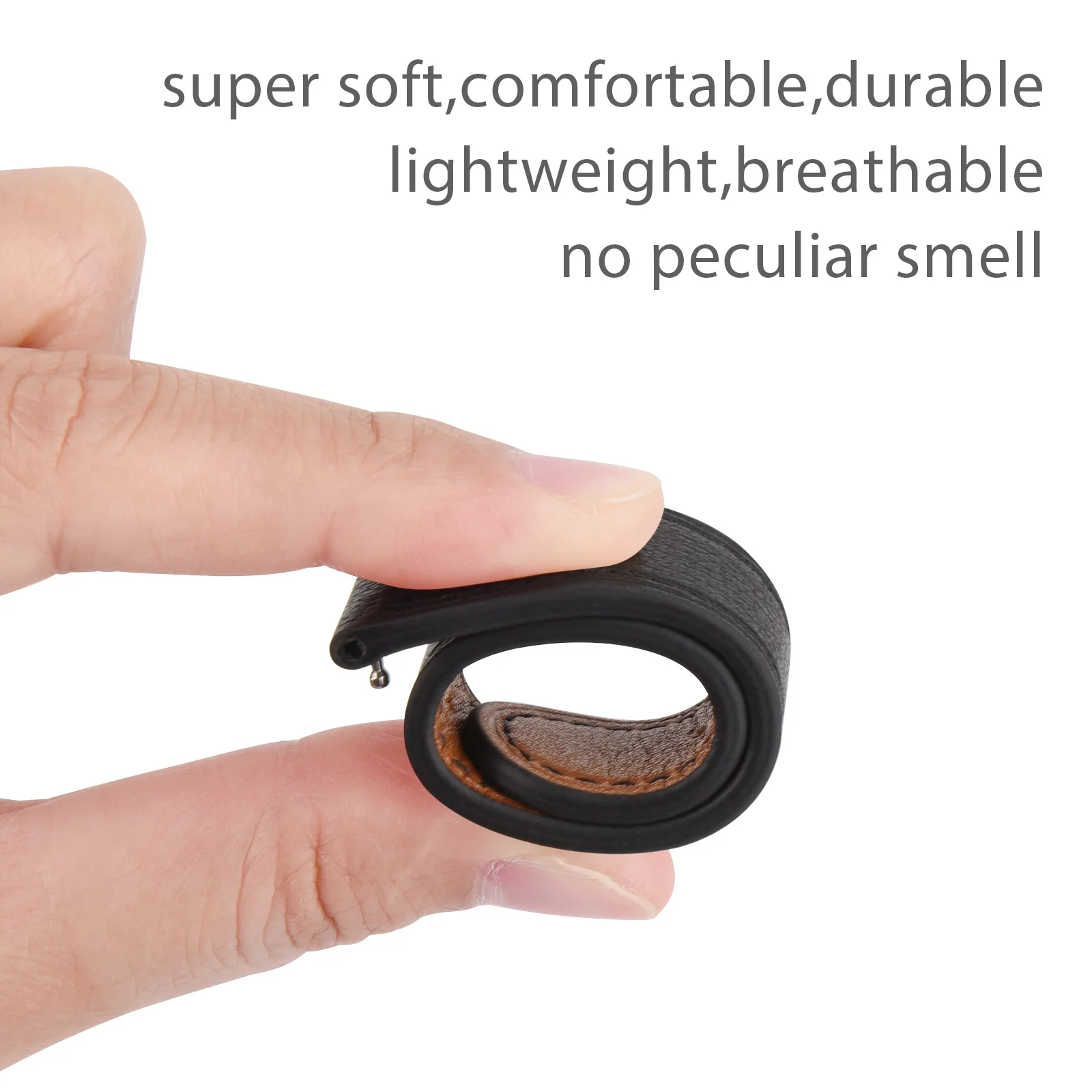 Premium 100% Leather Strap Bracelet - Enhanced Wristband Replacement