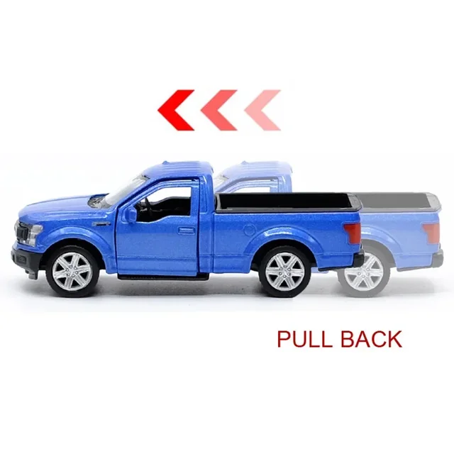 1:36 Ford F-150 Raptor Pickup with Drive Pull Back Models Simulation Metal Diecasts Vehicles Toys Collection Gift F232 6