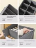1PC Socks underwear organizer bag Foldable clothes organizer bag Clothes tie organizer box Drawer closet organizer box 5