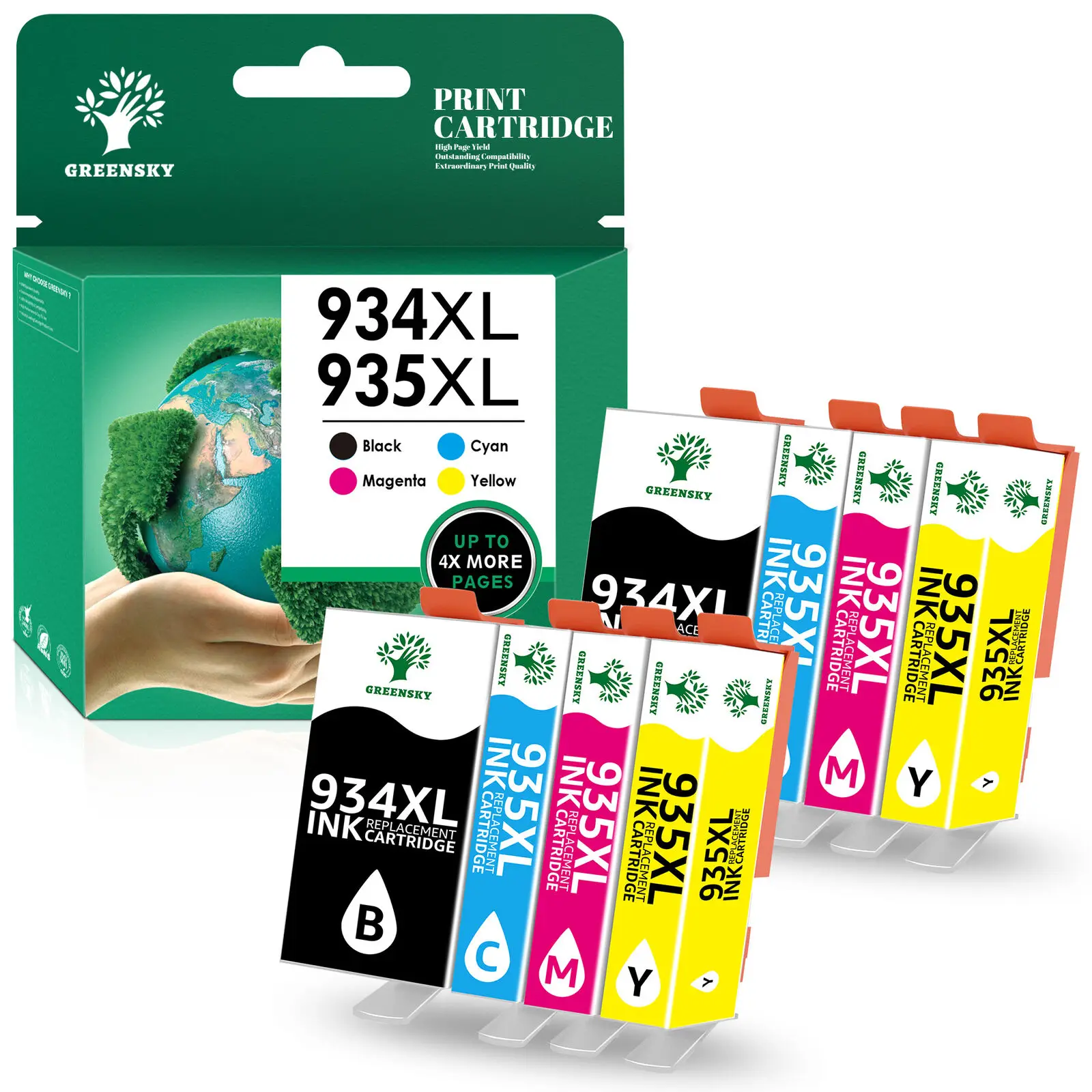 Confezione Da 8 934Xl 935Xl Inchiostro Bcym Per Hp 934 935 Officejet Pro 6830 6230 6835 6812 6815