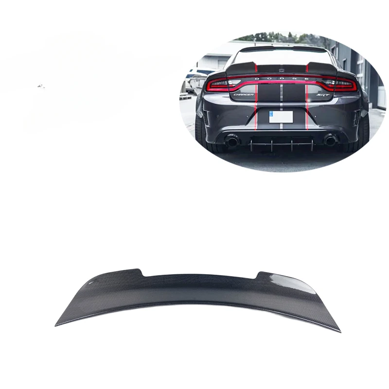 

2015-2021 Trunk Spoiler Fit For Dodge Charger SRT- Hellcat SK style Carbon Fiber Deck lid Ducktail Highkick Spoiler