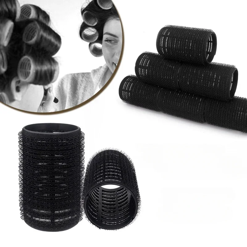 6pcs Air Bangs Hair Roller No Harm To Hair Magic Curler Natural Curling No Heat Bangs Volume Self-adhesive Hook Loop DIY Styling