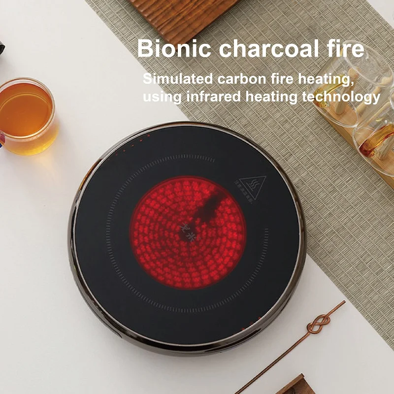 Ultra Thin Electric Ceramic Stove 1000W Timing Tea Making Boiling Water Stove Multi-function Coffee Tea Heater Heating Stove 5