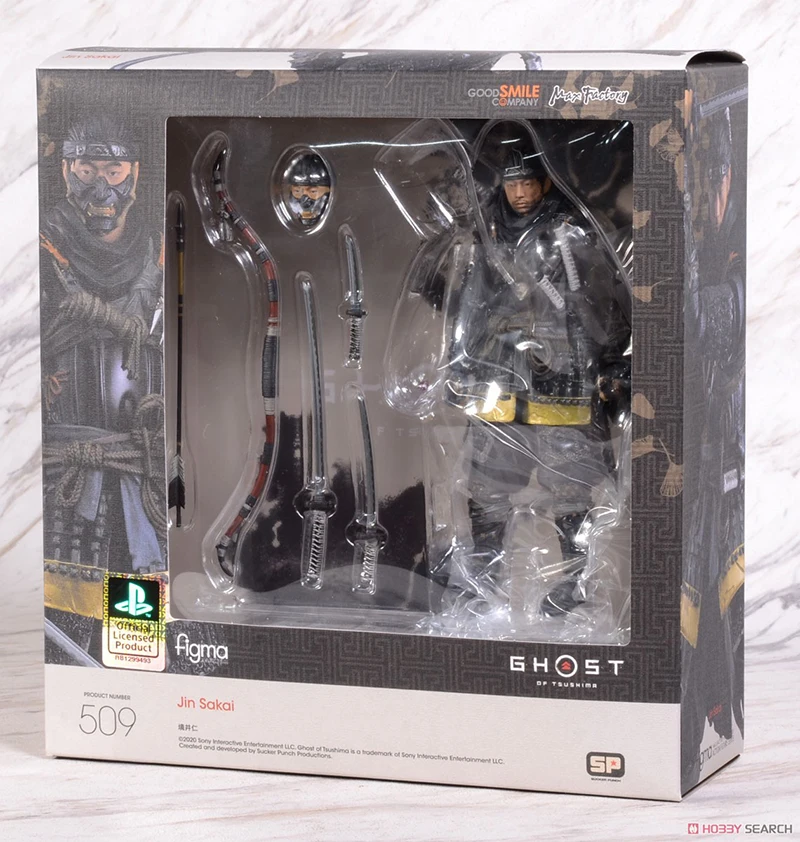 Original figma 509 Ghost of Tsushima Jingren Black Samurai 1/12