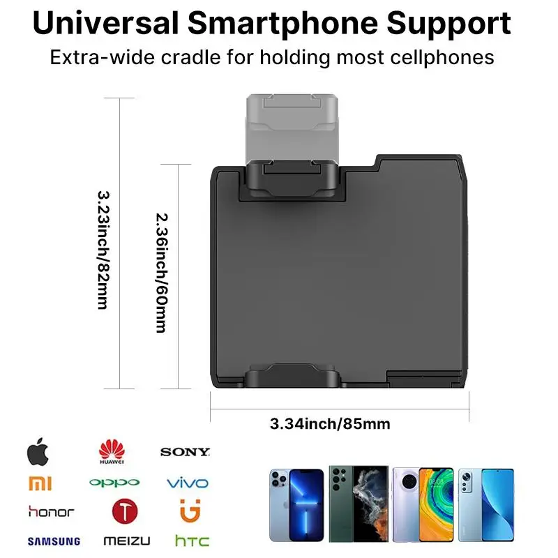 ULANZI CG01 CapGrip II 무선 블루투스 스마트폰, 셀카 핸들 그립, 사진 안정기 거치대, 콜드 슈 포함, 휴대폰용 1/4 인치