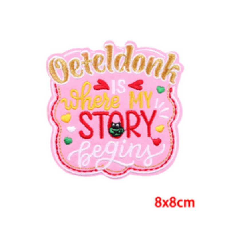 Neue Niederlande Karneval Frosch Stickerei Patch Niederlande Oeteldonk Emblem Patch DIY Eisen Auf Patches Für Kleidung Dekoration – Detail 13