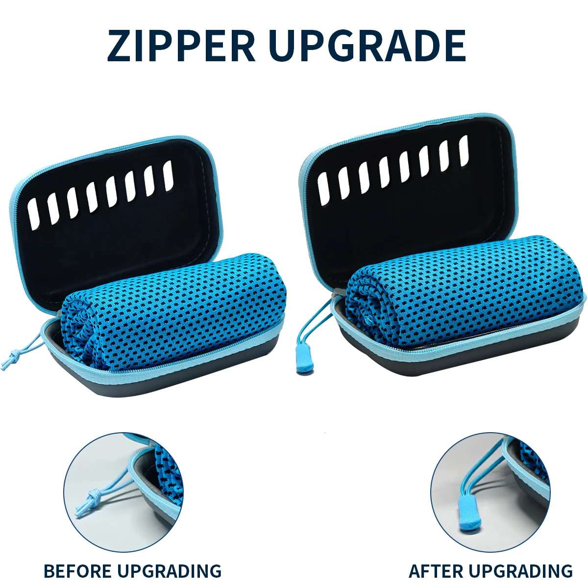 Camping Cooling Towel with EVA Case – Quick Dry Ice Towel for Sports, Gym, Hiking & Yoga 3