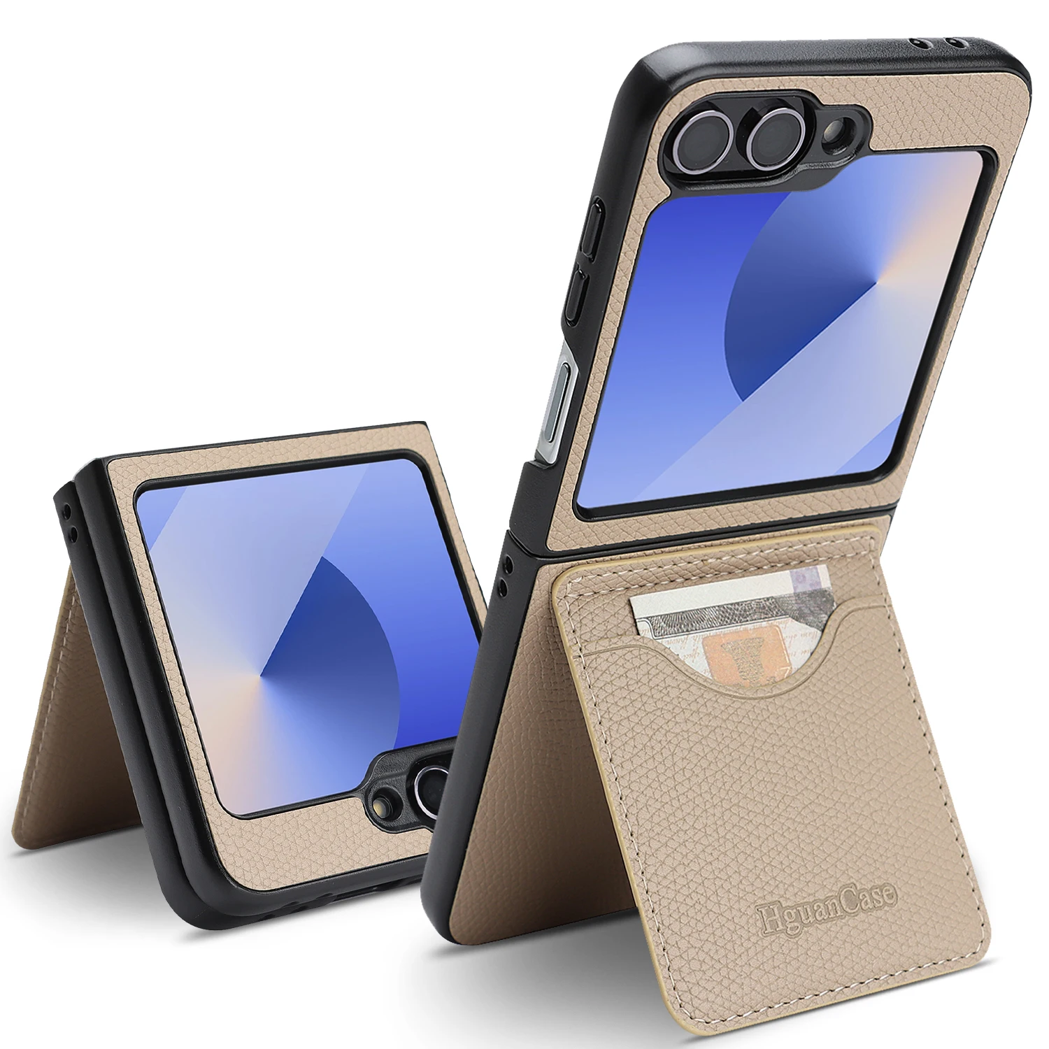Luxury Leather Card Holder Phone Case - Comfortable Grip, Shockproof Slim Fit, Portable Cover