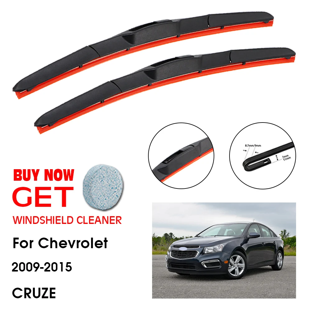 

Car Wiper For Chevrolet CRUZE 24"+18" 2009-2015 Front Window Washer Windscreen Windshield Silica Gel Wiper Blades Accessorie