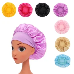 2022 Fashion Newly Children's Elastic Ribbon Round Cap Nightcap Beauty Hair Care Hat Shower Cap Multicolor Hat