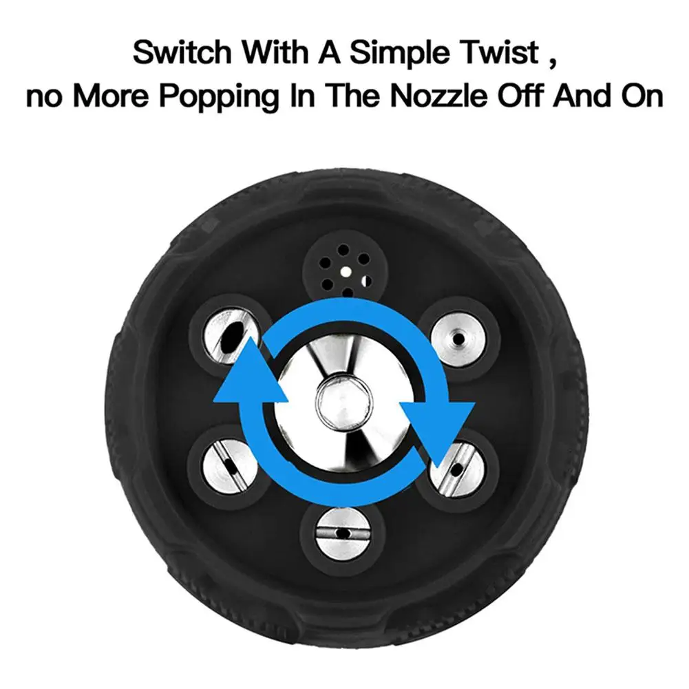 Person holding the nozzle