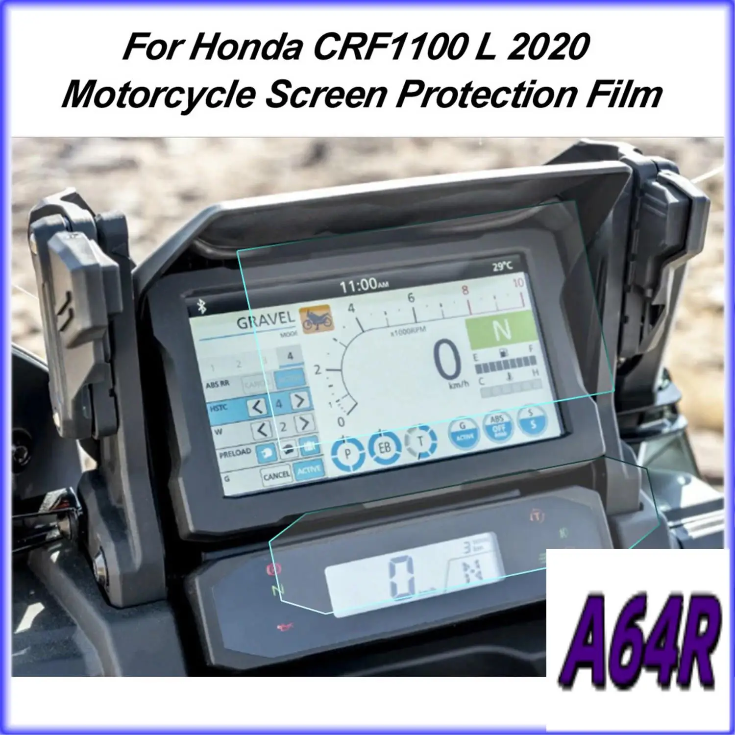 혼다 CRF1100L CRF 1100L 아프리카 트윈 2020 용 R4-오토바이 대시 보드 화면 보호 필름 속도계 스크래치 필름