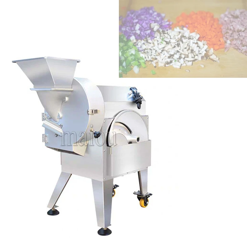 

Large Vegetable Cutting Machine Commercial Automatic Electric Vegetable Cutter Bamboo Shoots Slicer Shredder Potato Dicer